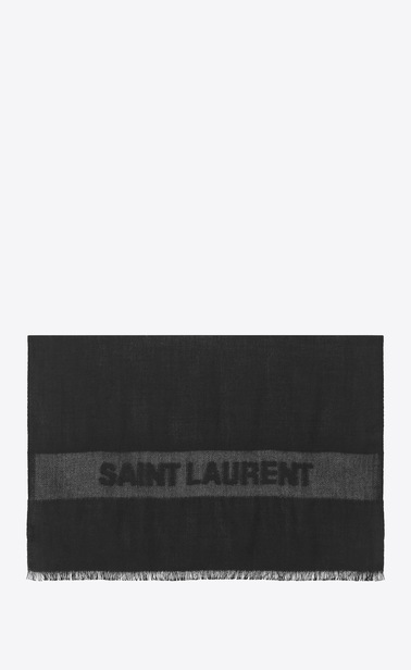 Saint Laurent jacquard stole in cashmere